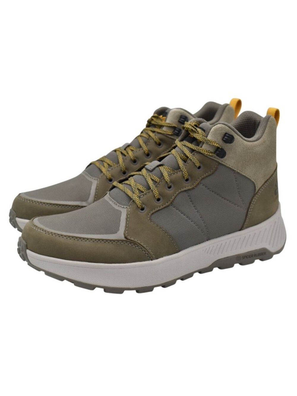 Teva Men's Olive Green and Yellow High-Top Hiking Boots